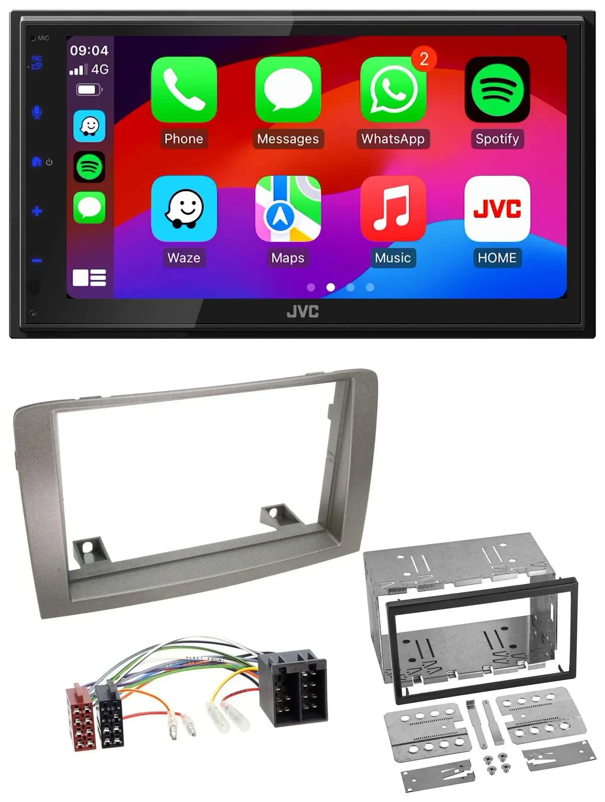 JVC Bluetooth 2DIN MP3 DAB USB Autoradio für Lancia Musa (2004-2012)