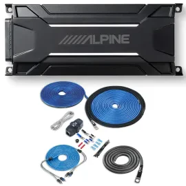 Alpine KTA-30MW 300W Weather Resistant Monoblock Amp w/ Amp Kit