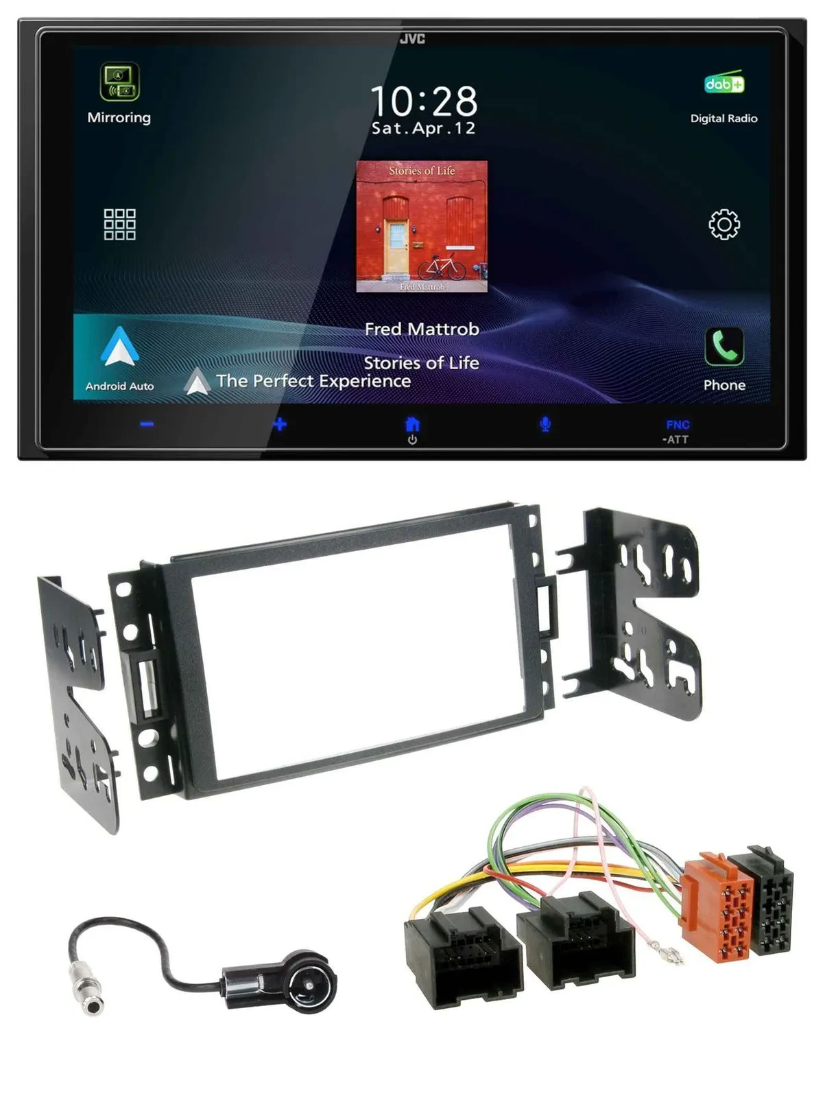 JVC USB Bluetooth 2DIN DAB MP3 Autoradio für Chevrolet Corvette Uplander 05-13