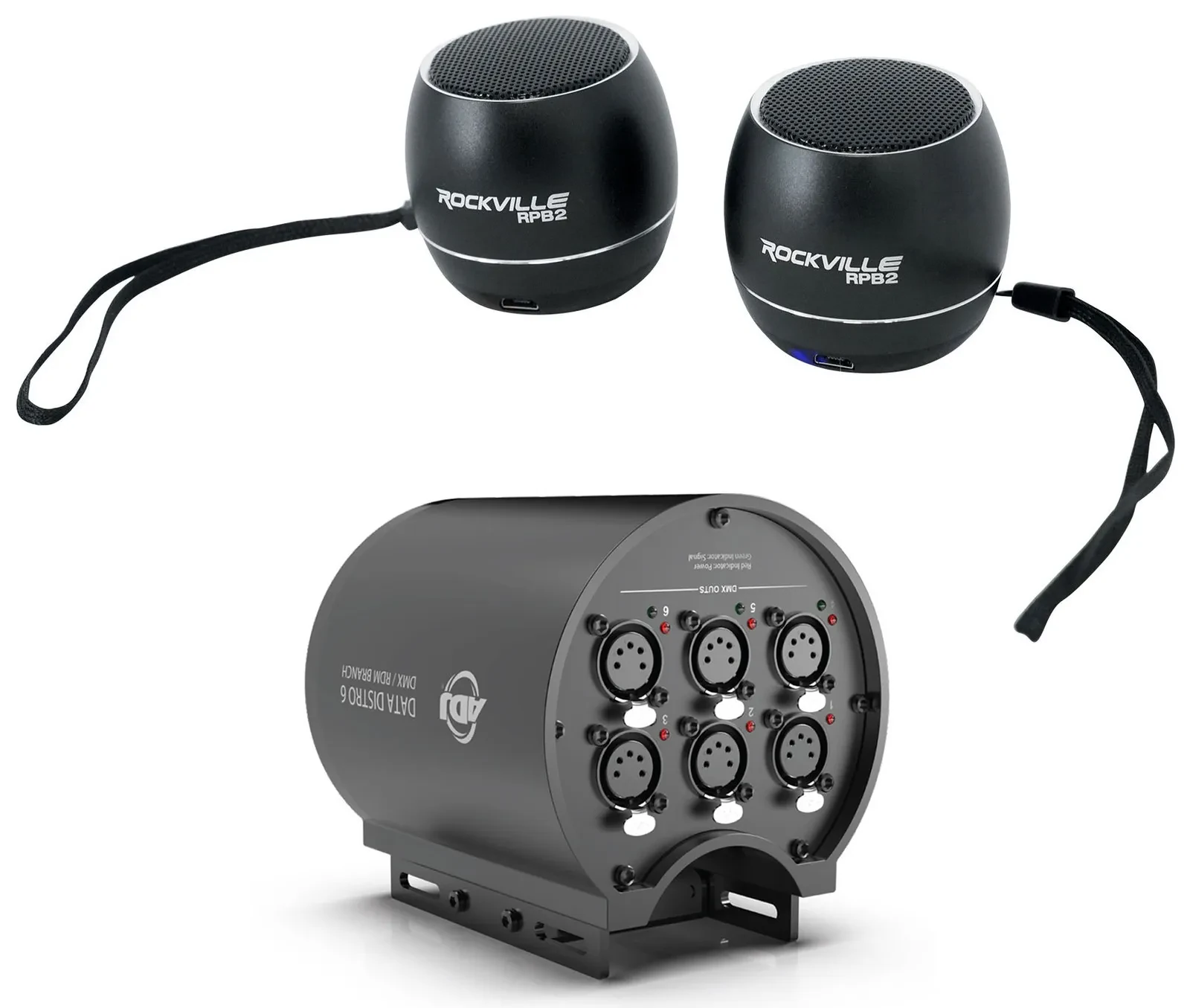 DMX-сплиттер American DJ Data Distro с аксессуарами