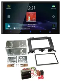 JVC USB Bluetooth 2DIN DAB MP3 Autoradio für Mercedes Sprinter ab 06 W906 VW Cra