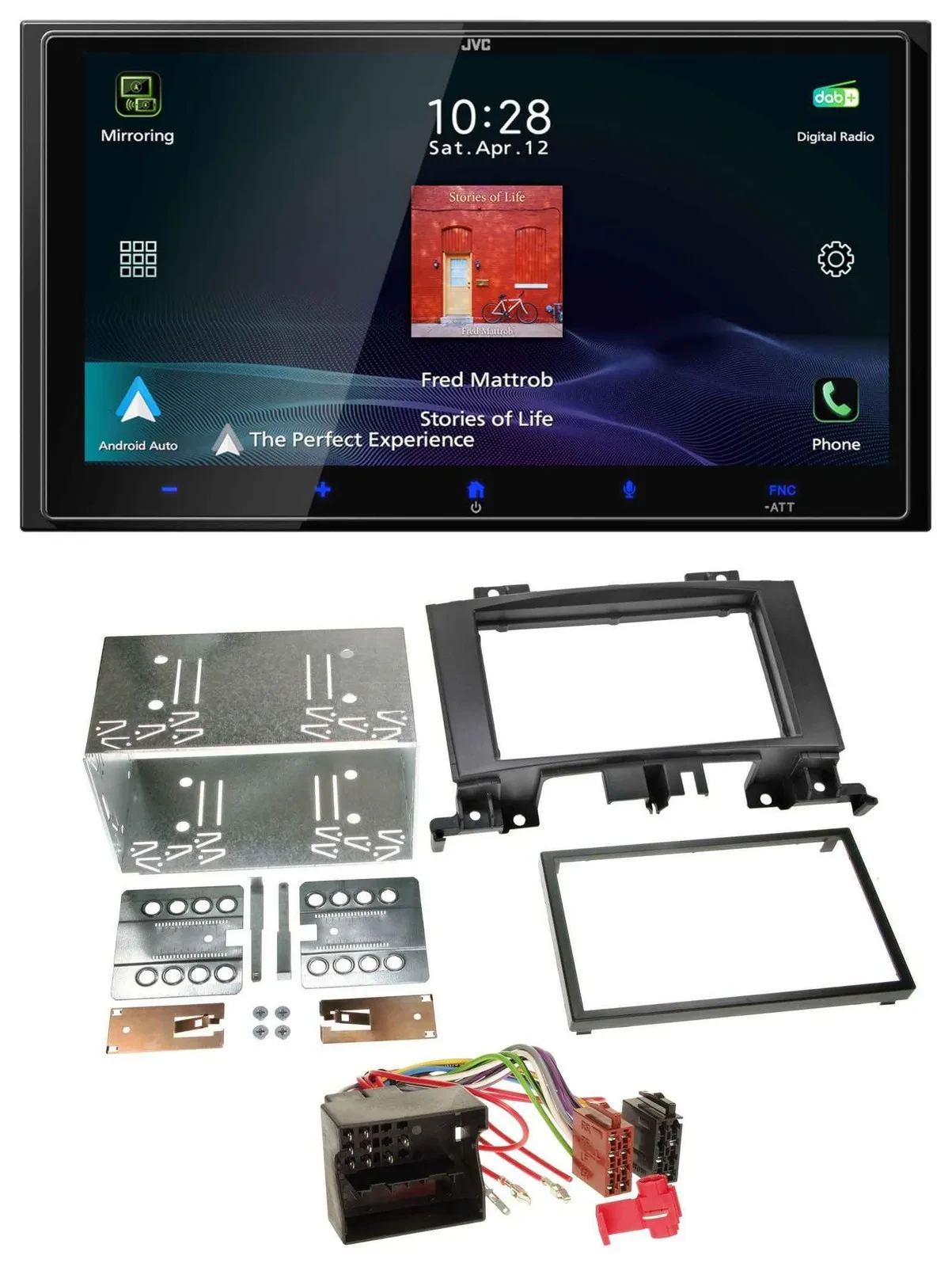 JVC USB Bluetooth 2DIN DAB MP3 Autoradio für Mercedes Sprinter ab 06 W906 VW Cra