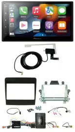 Pioneer Lenkrad USB Bluetooth DAB 2DIN Autoradio für Porsche 911 991 2011-2017 I