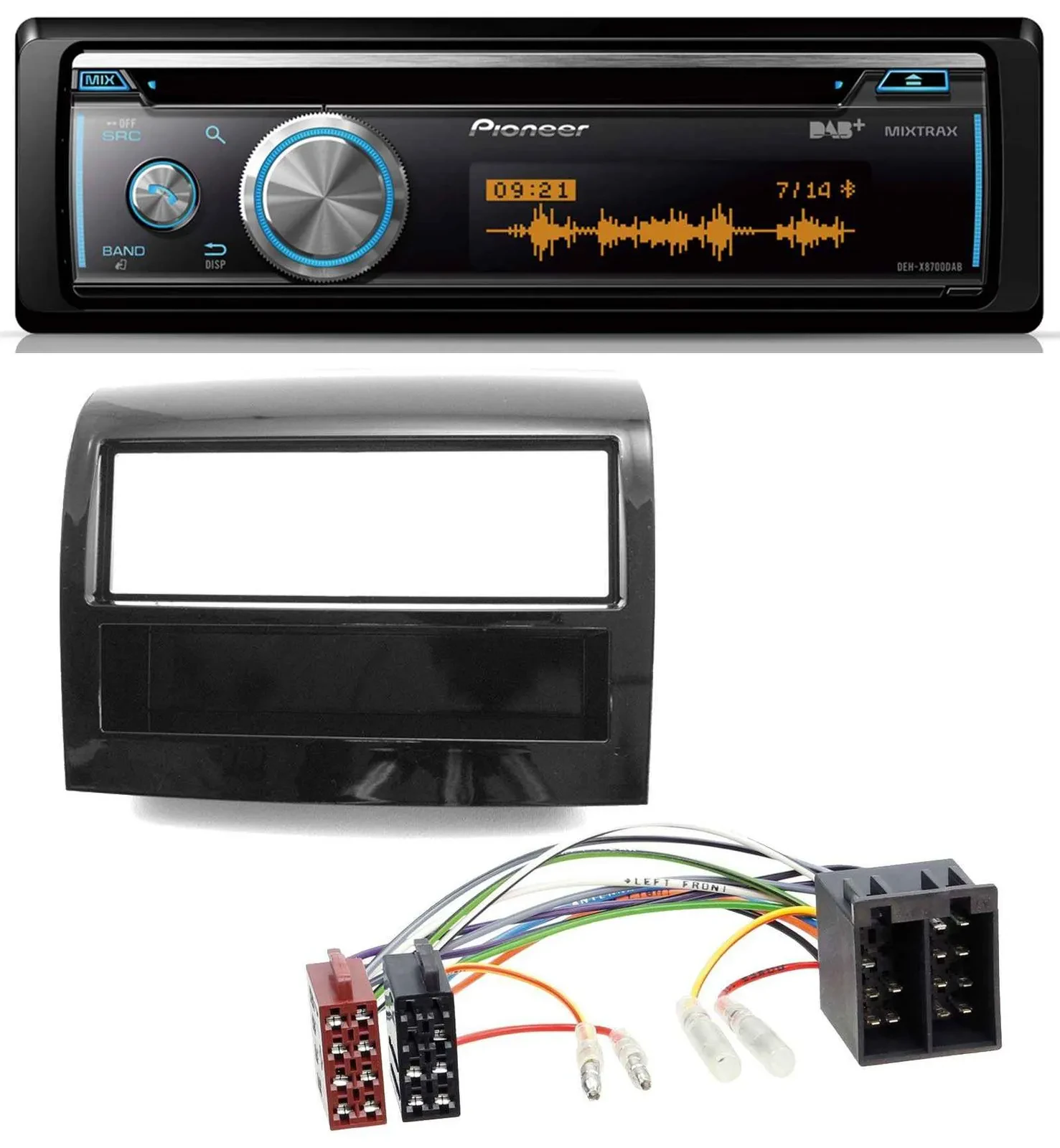 Pioneer MP3 DAB USB CD Bluetooth Autoradio für Fiat Ducato 2011-2021 piano schwa