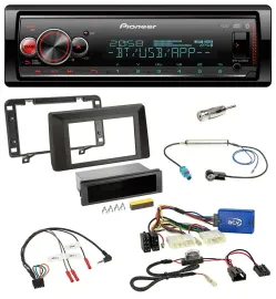 Автомагнитола для Dacia Duster (с 2021) Pioneer Bluetooth, USB, DAB, поддержка кнопок на руле