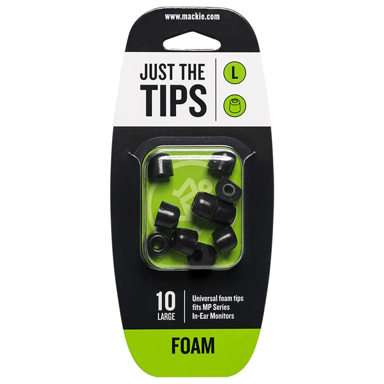 Амбушюры для внутриканальных наушников Mackie Foam Tips размер L