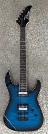 Dean MDX Electric Guitar, Quilt Maple, Trans Blue Burst Finish, Model MDX QM TBB