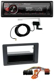Pioneer 1DIN MP3 DAB USB AUX Autoradio für Saab 9.5 (ab 2005)