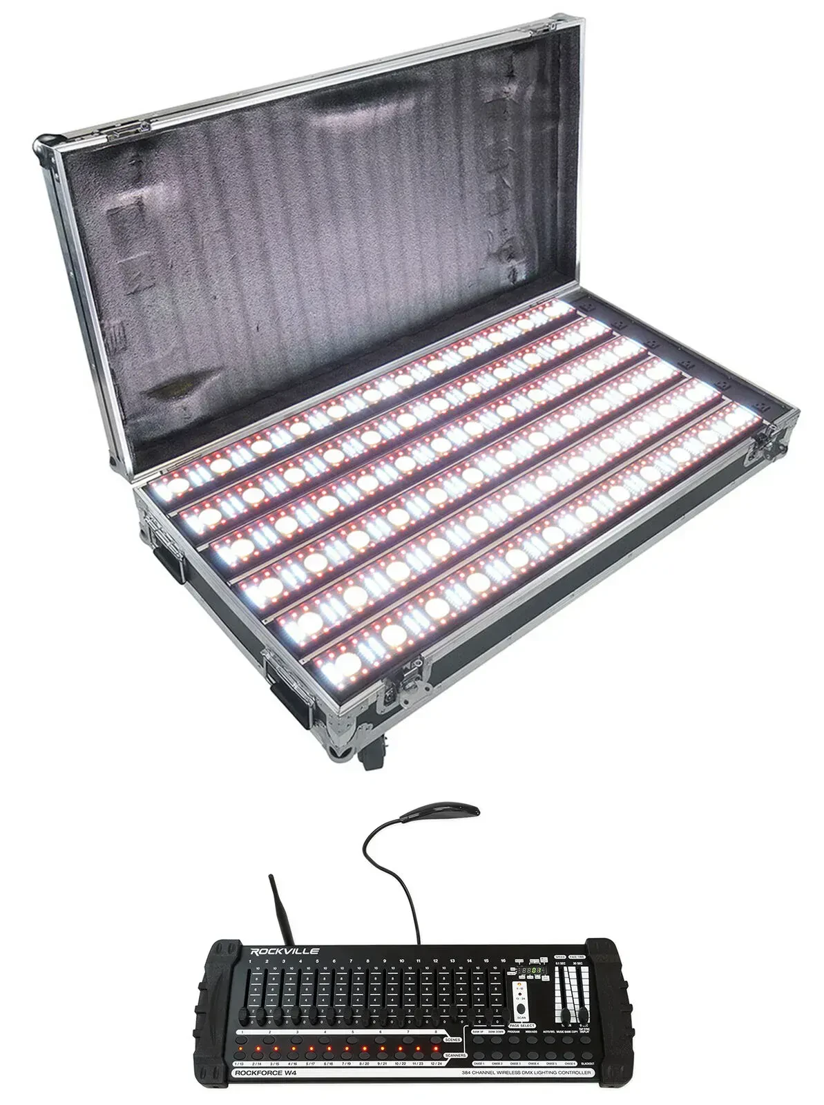 Комплект светового оборудования Rockville PIXEL HYBRID PACK+ROCKFORCE W4