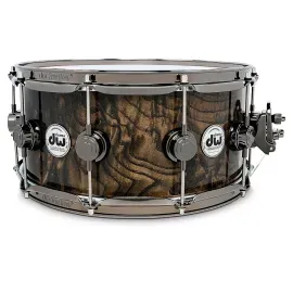DW Collector's SSC Exotic Ashwood Current Snare Drum - 14 x 6.5 in. Deep Walnut