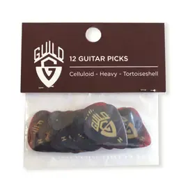 GUILD Traditional Celluloid Picks Pack of 12