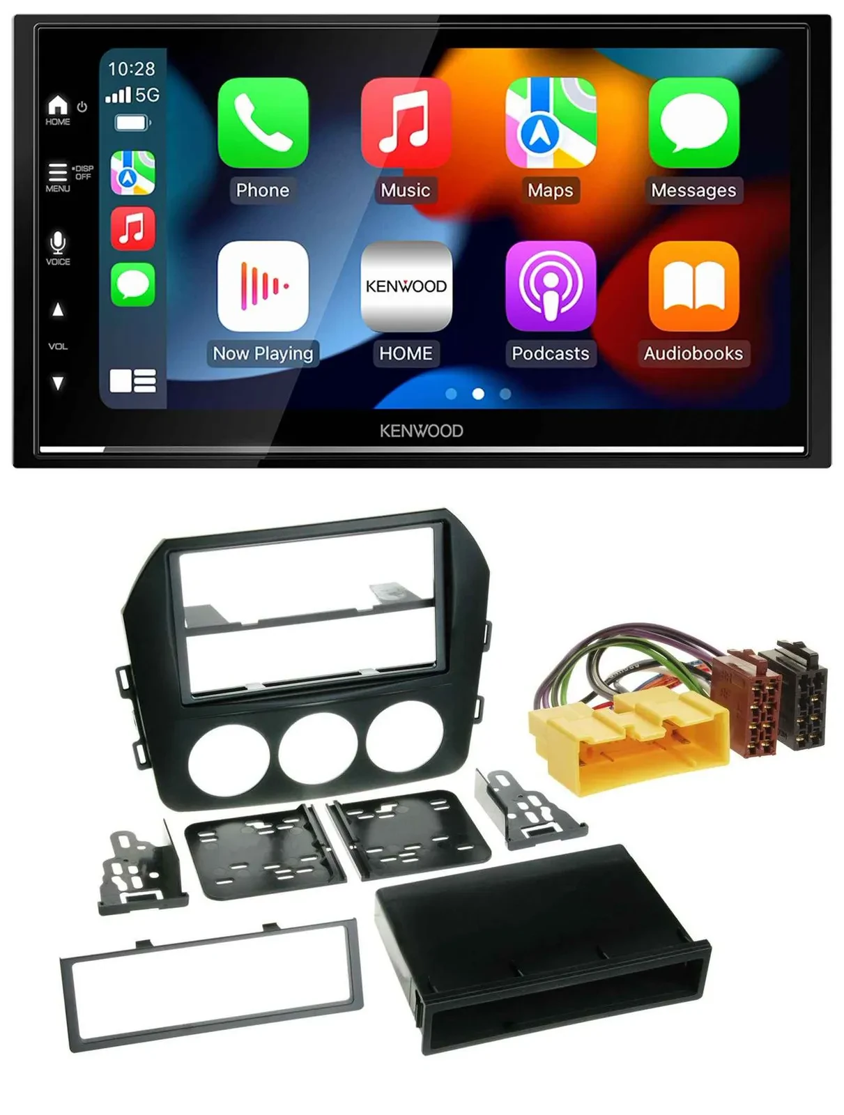 Kenwood DAB USB Bluetooth 2DIN MP3 Autoradio für Mazda MX 5 (NC, ab 2008)