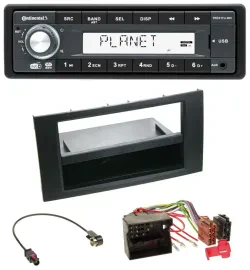 Continental MP3 AUX USB DAB 1DIN Autoradio für Ford Fusion Transit Kuga 05-12 sc