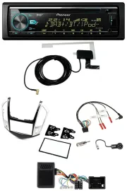 Pioneer MP3 Lenkrad CD USB DAB Autoradio für Chevrolet Cruze 2011-2016 silber