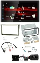 JVC USB Bluetooth Lenkrad DAB 2DIN Autoradio für Opel Corsa D Astra H Zafira sat