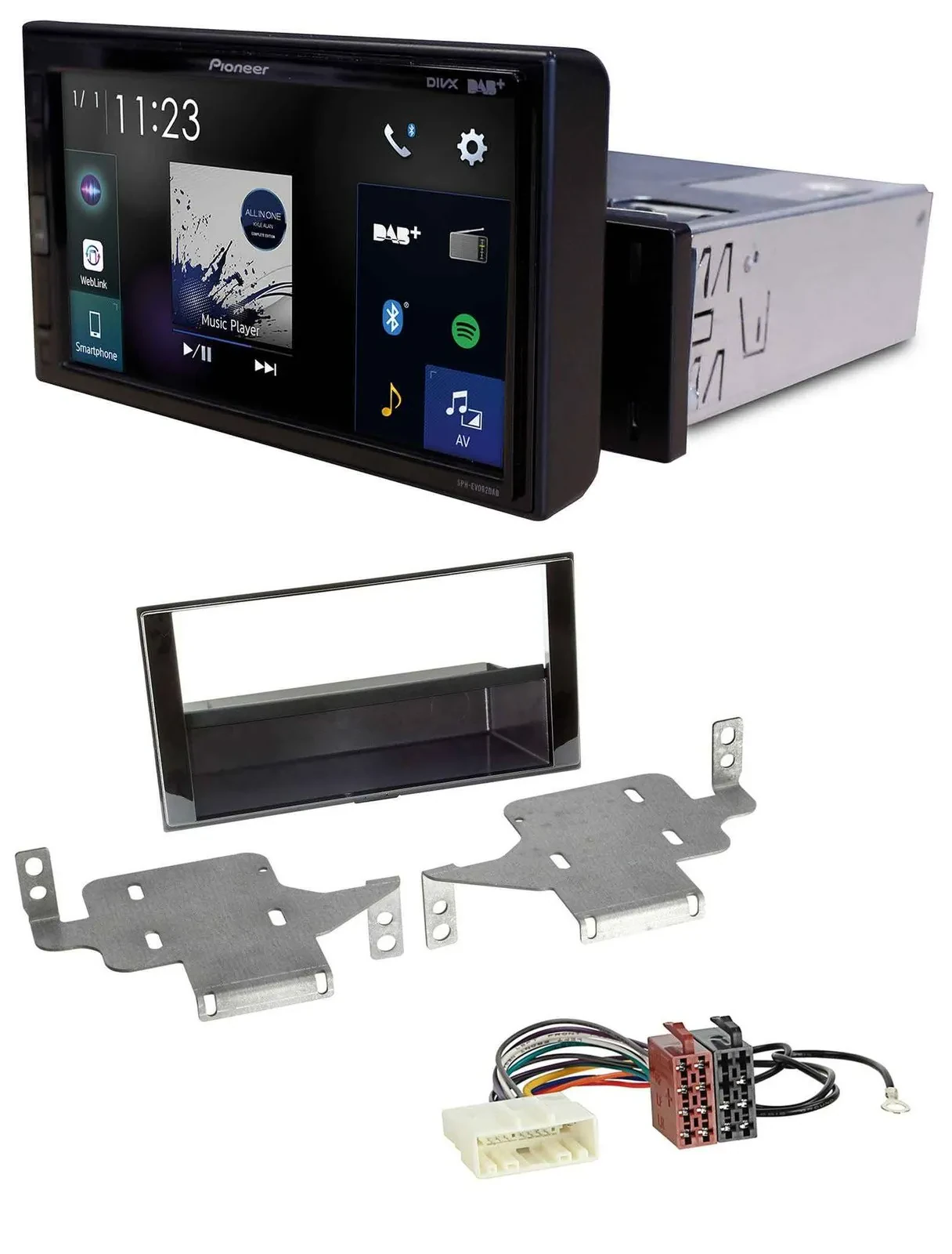 Pioneer DAB MP3 Bluetooth USB Autoradio für Nissan Juke (ab 2014)