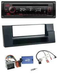 Kenwood Lenkrad CD USB Bluetooth DAB Autoradio für BMW 5er Ablage Rundpin