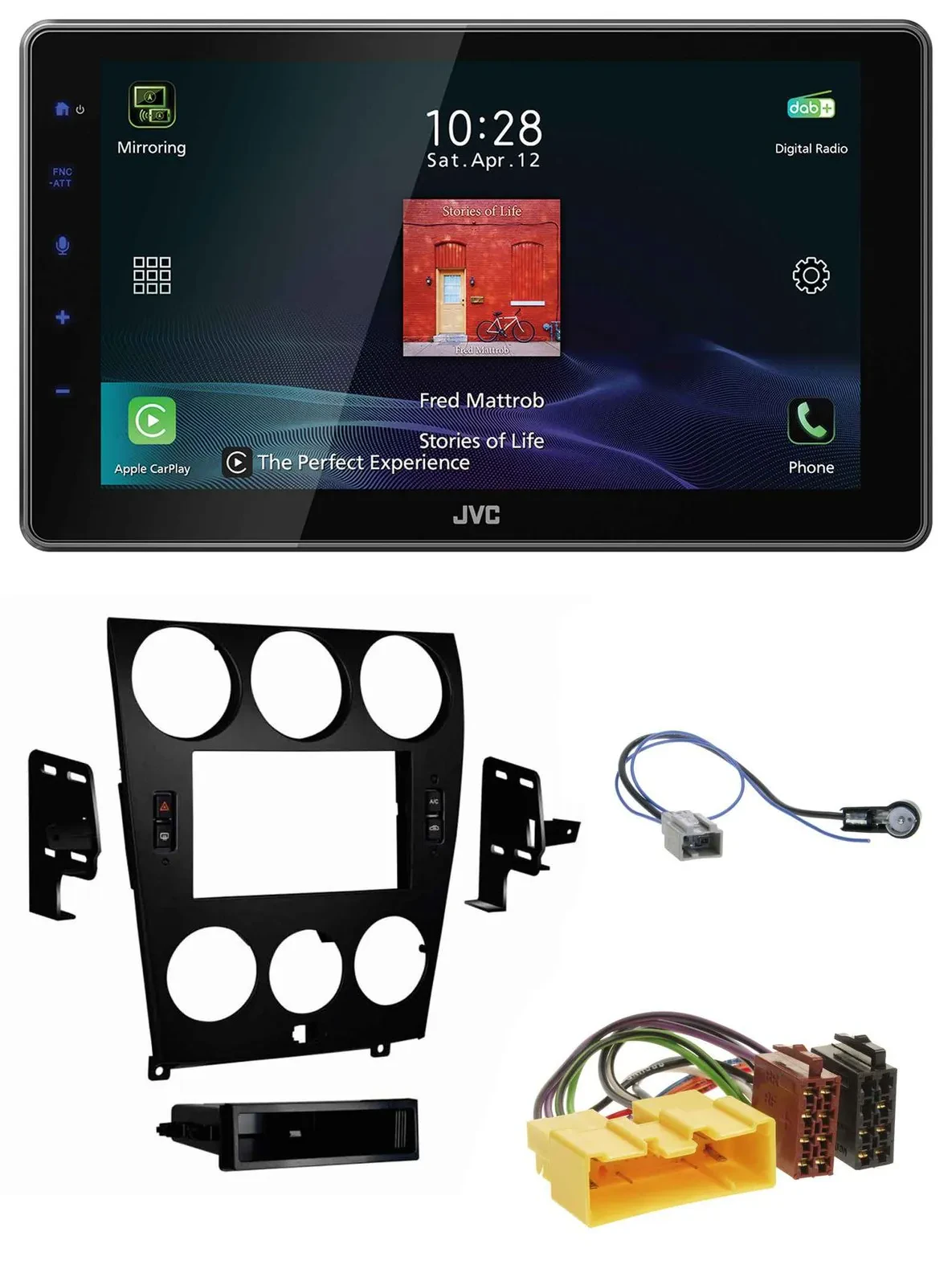 JVC DAB MP3 Bluetooth USB Autoradio für Mazda 6 (2006-2008)