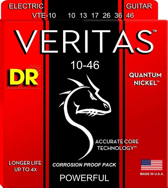 Струны для электрогитары DR Strings VTE-10 Veritas 10-46