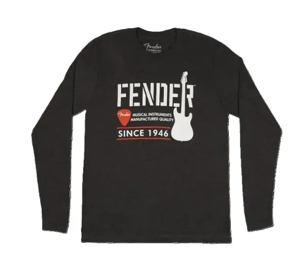 Футболка Fender 911-3014-806 Industrial Long Sleeve Dark Gray XXL