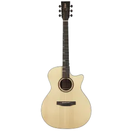 Акустическая гитара Tyma HG-350S Grand Auditorium Cutaway Natural с чехлом