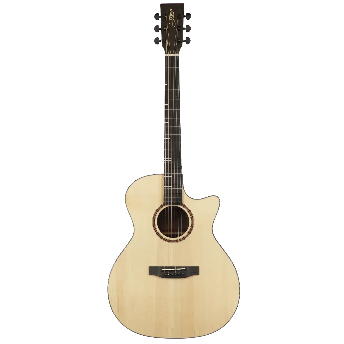 Акустическая гитара Tyma HG-350S Grand Auditorium Cutaway Natural с чехлом