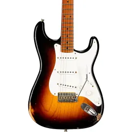 Fender CS LE '50s Dualmag II Compound Radius Stratocaster Relic Guitar Sunburst
