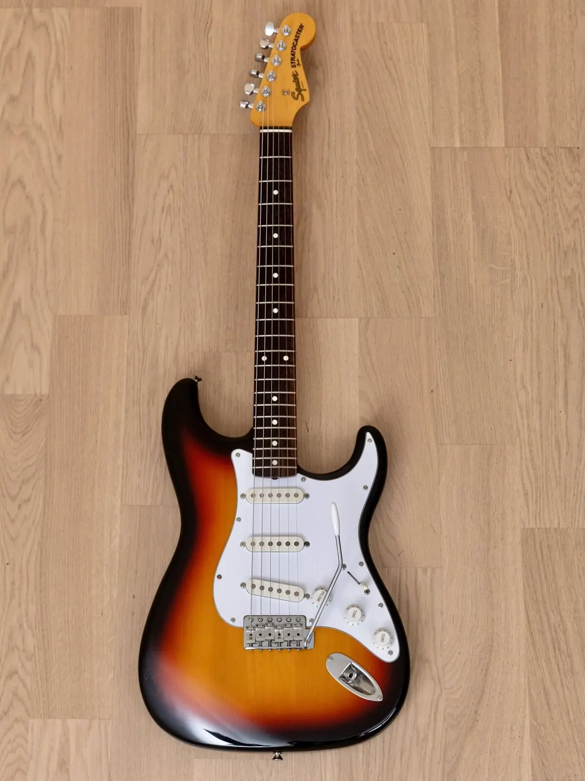 Электрогитара Squier SST-30 '62 Vintage Reissue Stratocaster Sunburst w/case Japan 1987