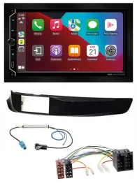 ESX 2DIN DAB USB MP3 Bluetooth Autoradio für Alfa Giulietta schwarz glänzend pia