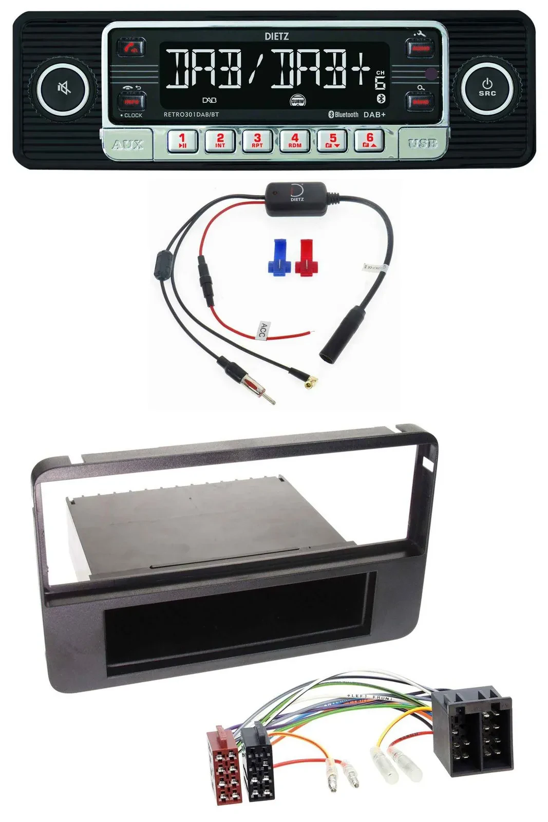 Dietz MP3 DAB Bluetooth USB Autoradio für Alfa Romeo 159 Brera Spider 06-10