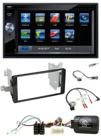 Blaupunkt 2DIN Bluetooth TMC USB Lenkrad SD Navigation für Mitsubishi ab 2012 Ou