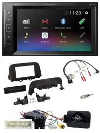 Pioneer DAB Lenkrad 2DIN Bluetooth USB Autoradio für Hyundai Kona ab 2013