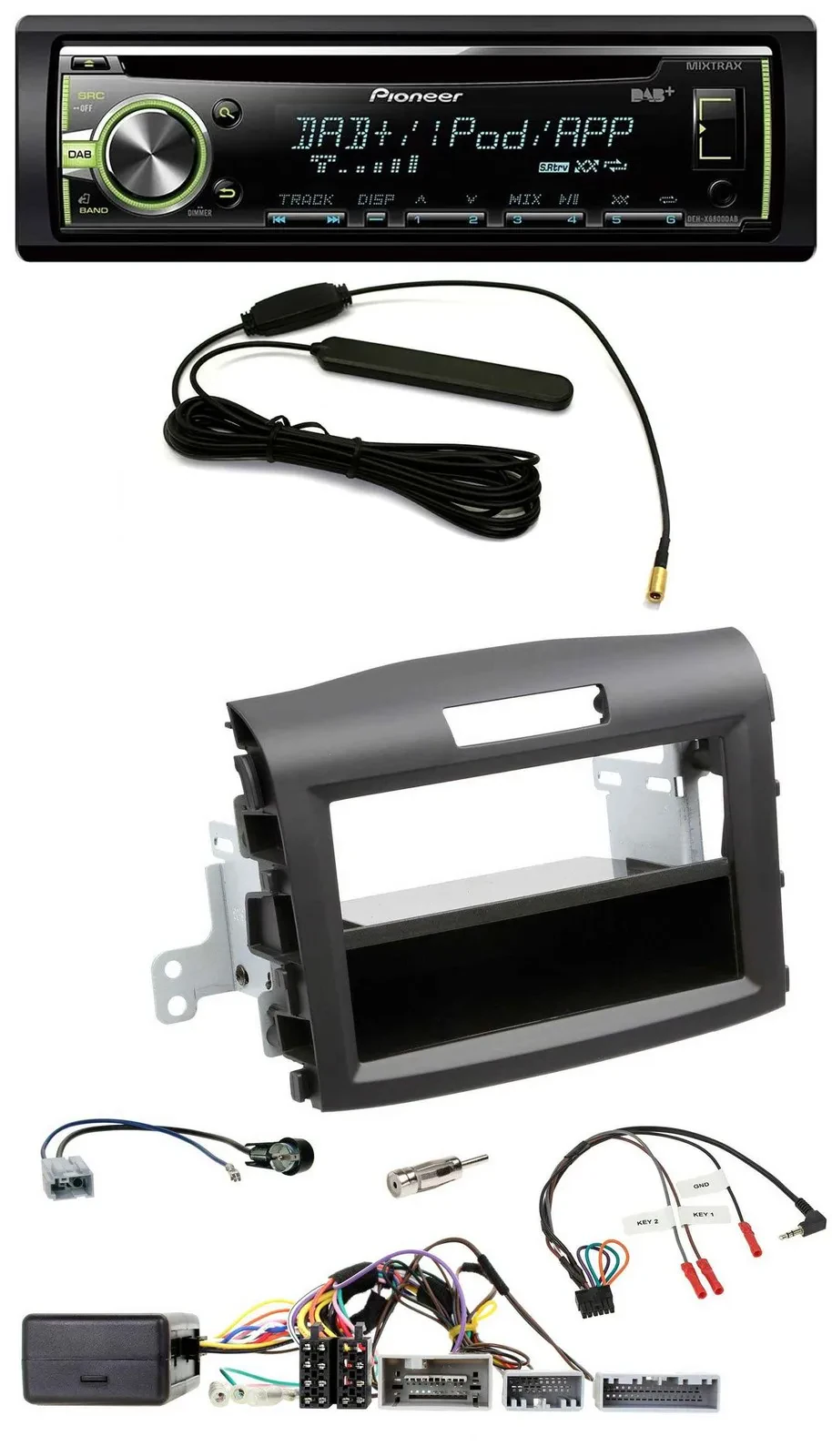 Автомагнитола Pioneer для Honda CR-V (с 2013) CD/USB/DAB, MP3, черная