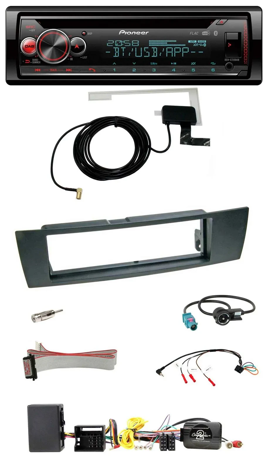 Pioneer DAB CD Lenkrad USB Bluetooth Autoradio für BMW 1er E87 2004-2013 Aktiv