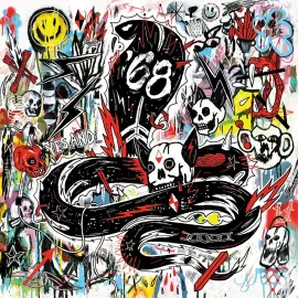 68 - Yes, And... [Black Ice w/ White Splatter] NEW Sealed Vinyl LP Album
