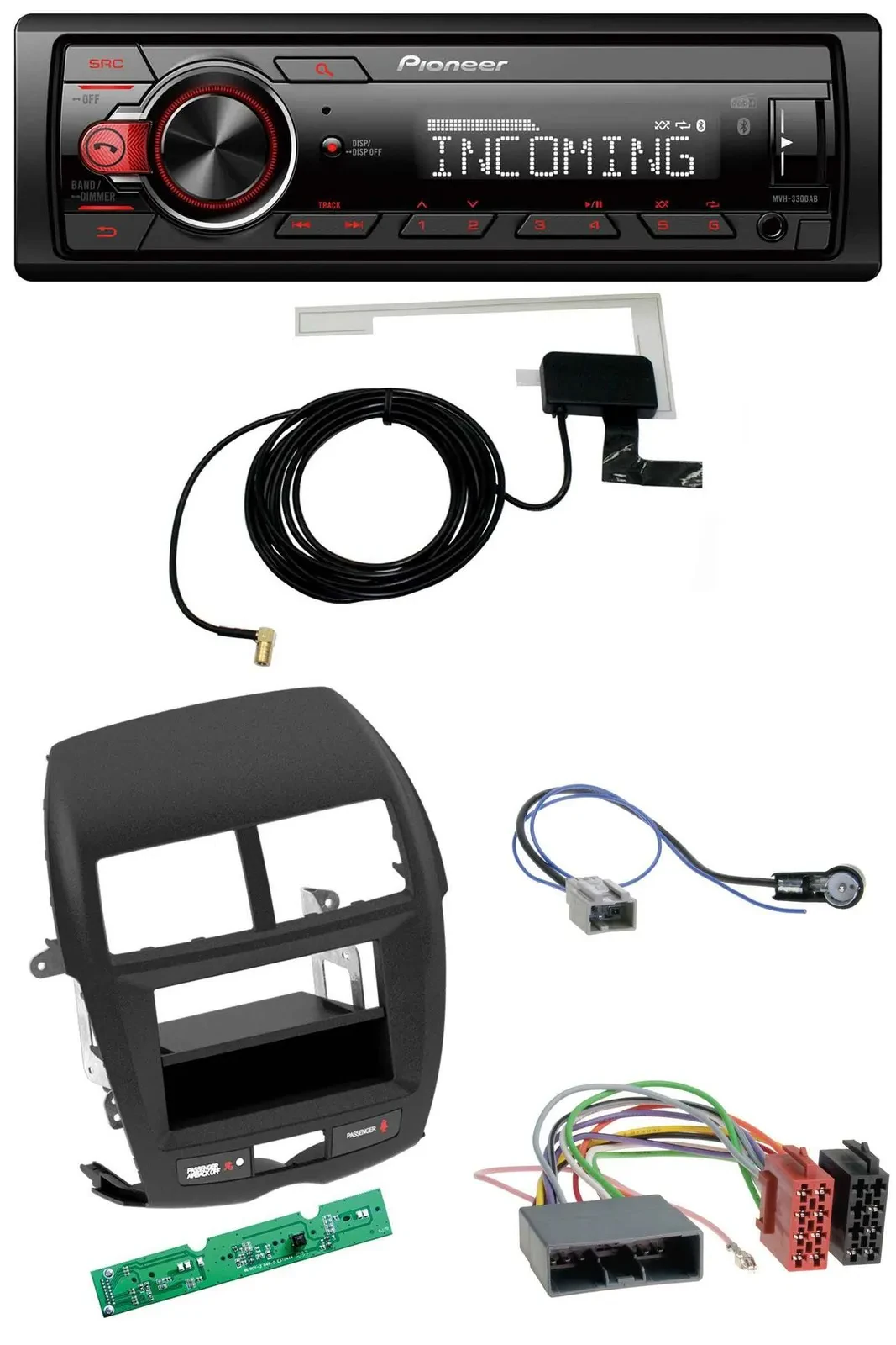 Pioneer USB MP3 DAB Bluetooth Autoradio für Mitsubishi ASX (2010-2014)
