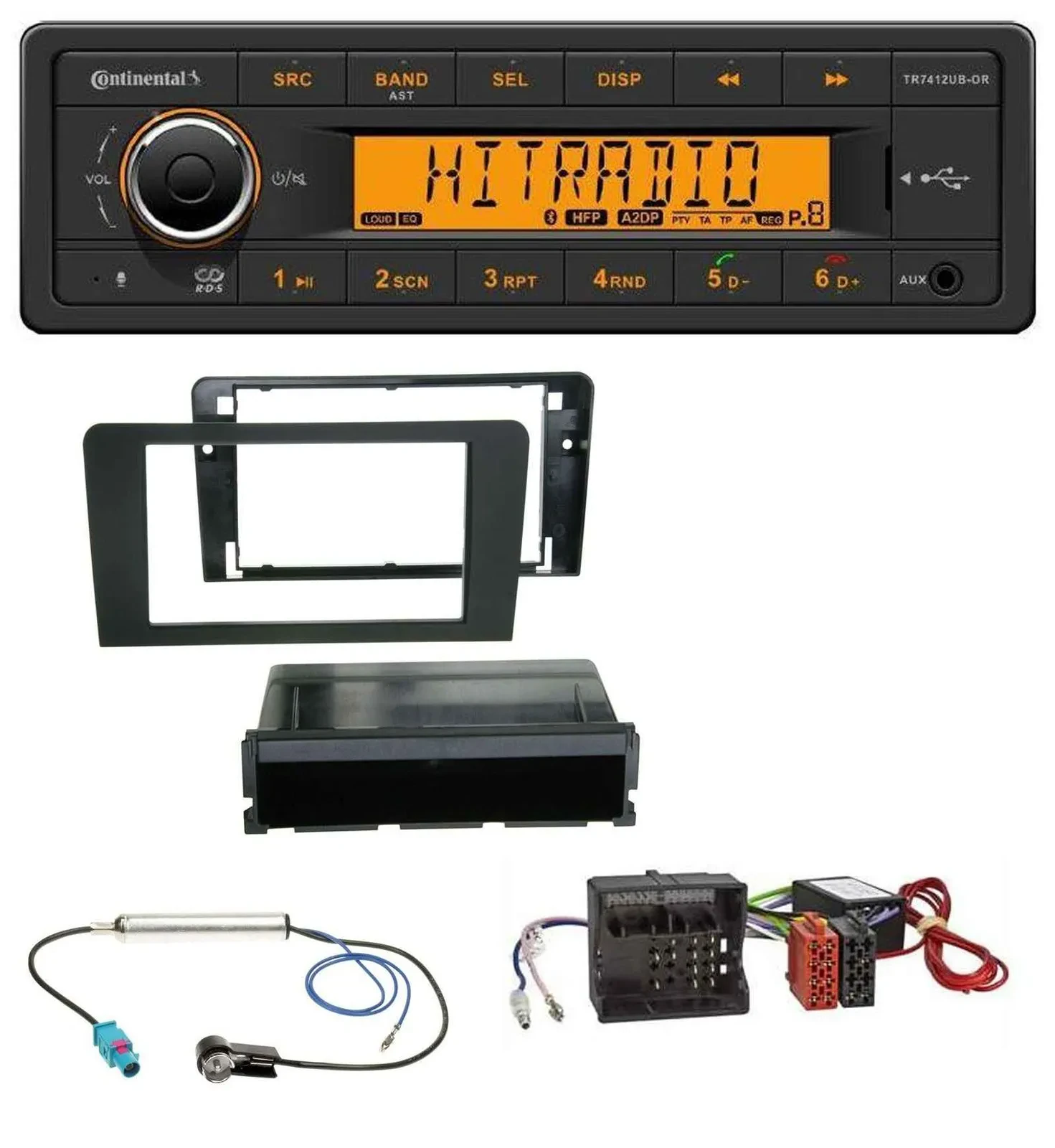 Continental MP3 Bluetooth AUX USB Autoradio für Audi A3 8P 06-12 Symphony Aktivs