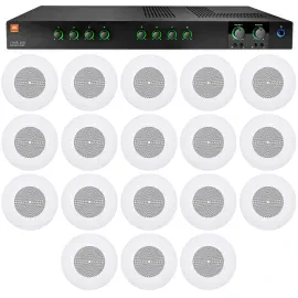Потолочная акустика JBL CSS8008 White с усилителем (18 штук)