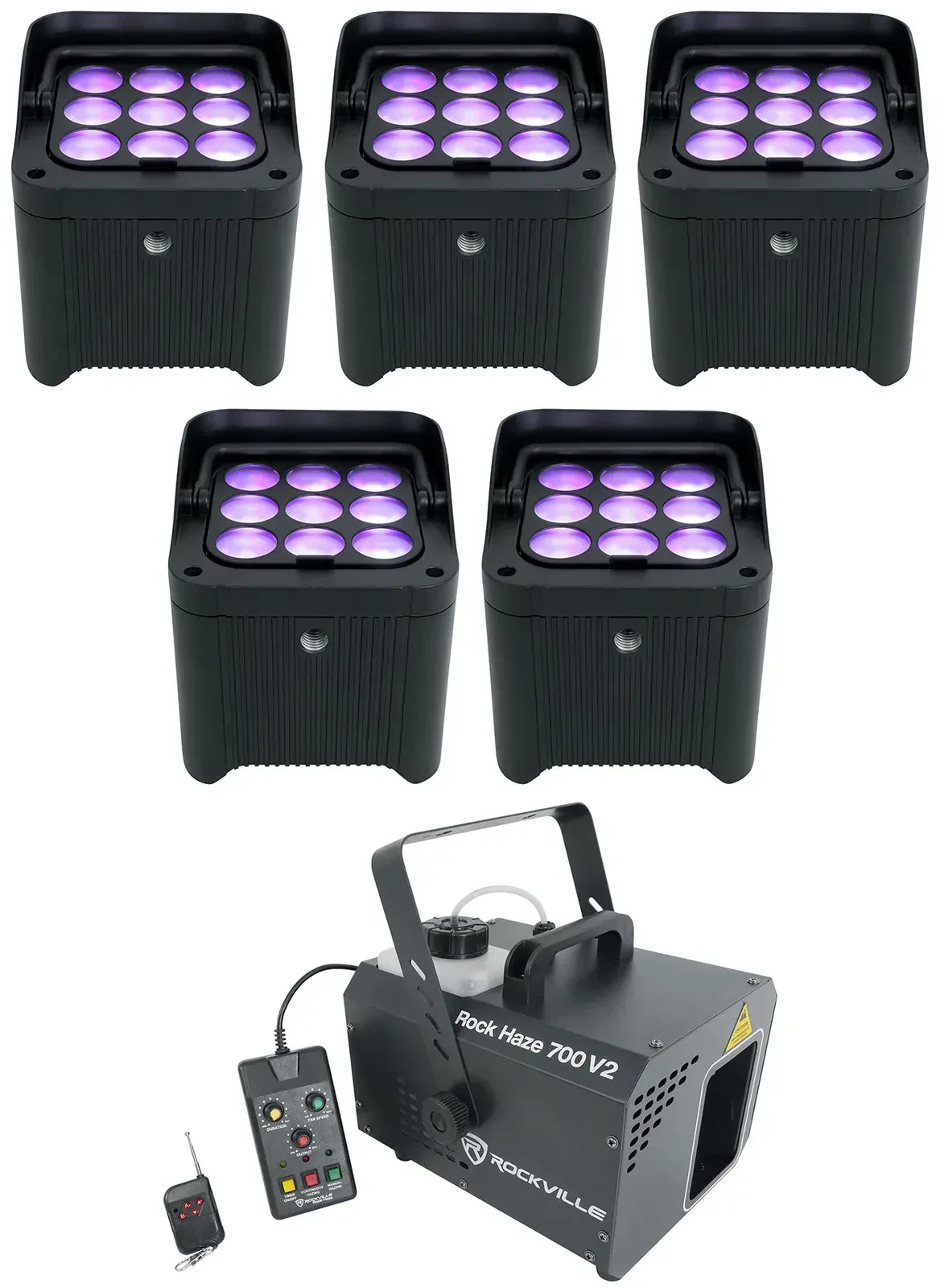Комплект светового оборудования Chauvet DJ Freedom Par H9 IP+ROCKHAZE 700 V2