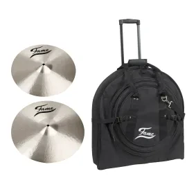 B20 Pack 15" 17" Cymbal Set Handgehämmert B20 Bronze Medium Beckentasche Pad