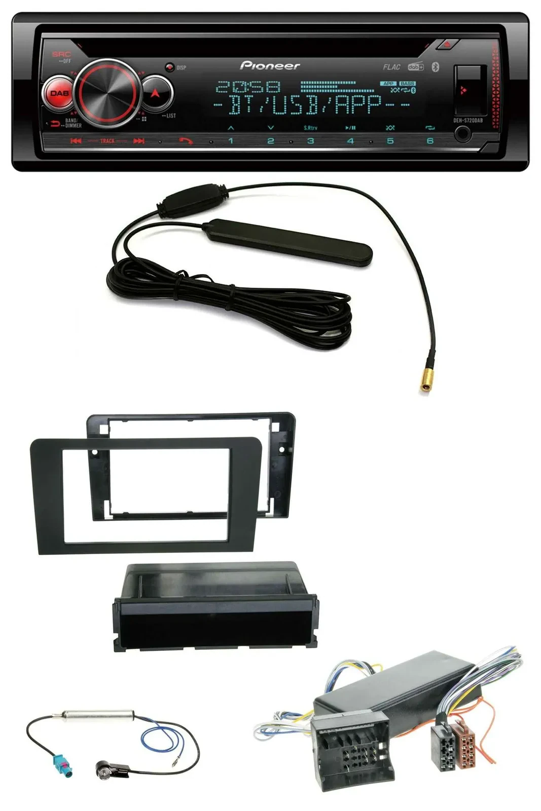 Автомагнитола для Audi A3 (8P) 2006–2012 Pioneer USB DAB MP3 Bluetooth CD