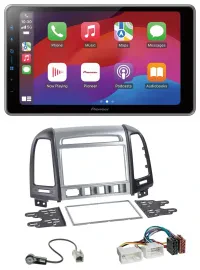 Pioneer MP3 USB DAB Bluetooth 2DIN Autoradio für Hyundai Santa Fe 4 Schalter ab