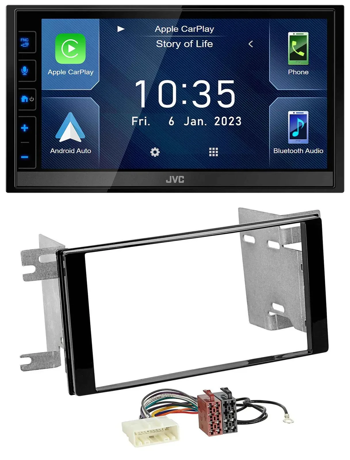 JVC DAB Bluetooth MP3 USB 2DIN Autoradio für Subaru Impreza Forester 07-12