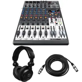 Микшерный пульт Behringer XENYX X1204USB 12-канальный, USB (набор, с наушниками)
