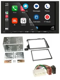 JBL MP3 DAB Bluetooth USB 2DIN Autoradio für SSangYong Actyon Kyron 2006-2011