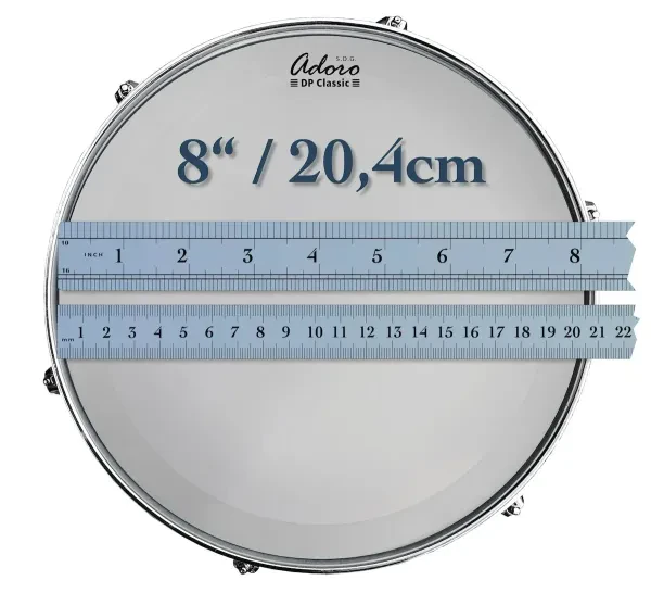 Пластик для барабана Adoro ADPC-CL-8 DP Classic Clear