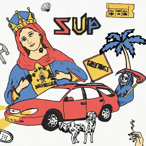 Виниловая пластинка Super American - SUP - Half Red / Half Blue [New Vinyl LP] Explicit, Red, Blue,