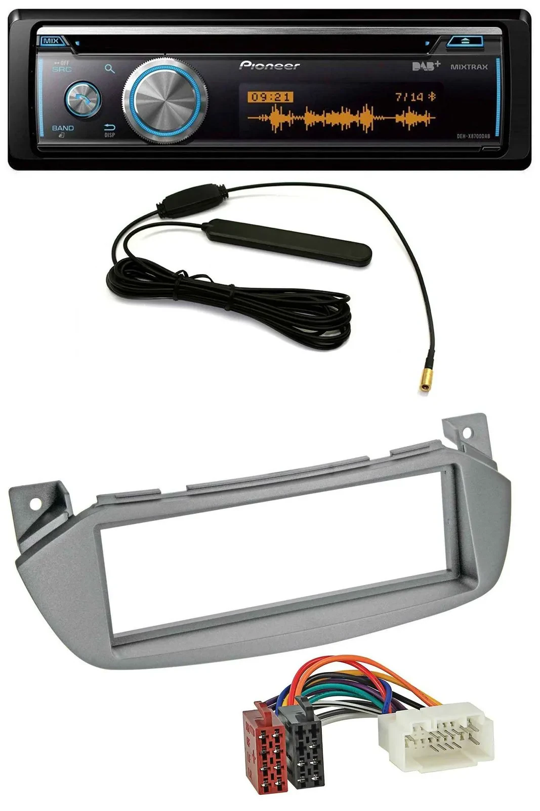 Pioneer CD USB Bluetooth DAB MP3 Autoradio für Nissan Pixo UA0 09-13 Suzuki Alto