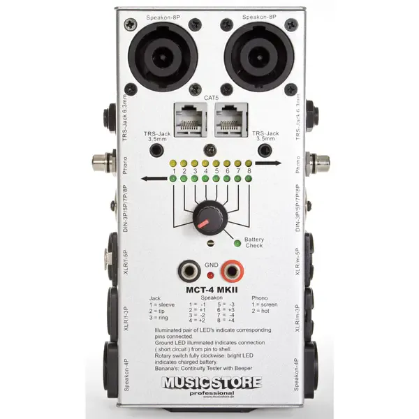 Кабельный тестер Music Store MCT-4 MKII