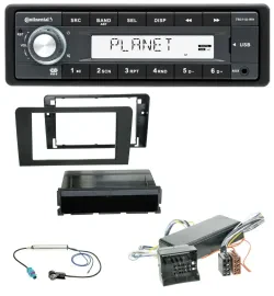 Continental USB MP3 AUX 1DIN Autoradio für Audi A3 06-12 8P Symphony Bose Aktivs